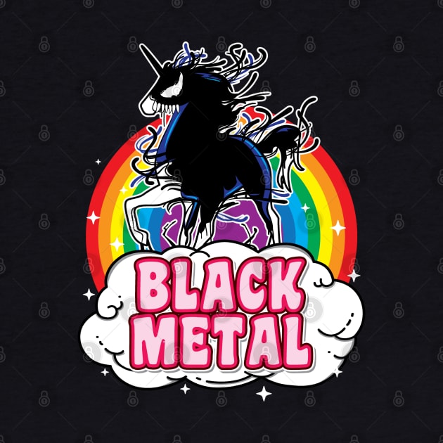 Black Metal Unicorn by VerydudeShirt